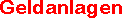 Geldanlagen